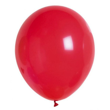 Lot de 10 ballons de baudruche en latex opaque rouge