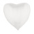 Ballon coeur aluminium blanc 80,5 x 75 cm