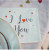 Lot de 16 serviettes en papier I love you 33 x 33 cm