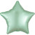 Ballon étoile satin luxe vert menthe 43 cm