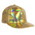 Casquette holographique or ajustable