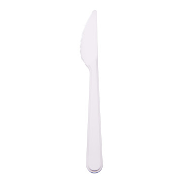 Lot de 50 couteaux blancs biodégradable 16,5 cm