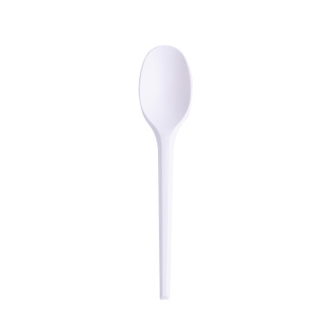 Lot de 48 cuillères à café blanches biodégradable 12,5 cm