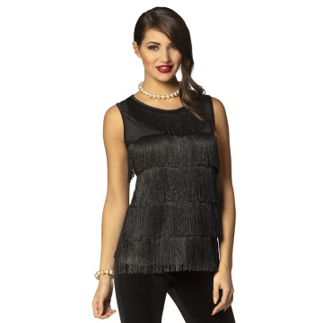 Top flapper noir taille 36/38