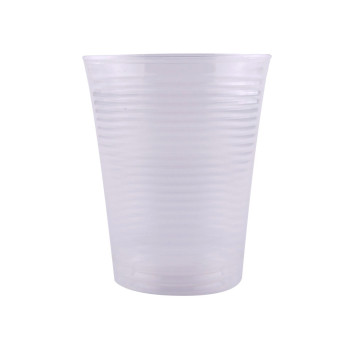 Lot de 100 gobelets transparents biodégradables 20 cl