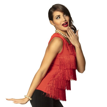 Top flapper rouge taille 36/38