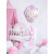 Ballon tête de bébé fille aluminium 40 x 45 cm