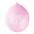 Lot de 10 ballons latex blanc Baby Shower rose 30 cm