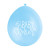 Lot de 10 ballons latex blanc Baby Shower bleu 30 cm