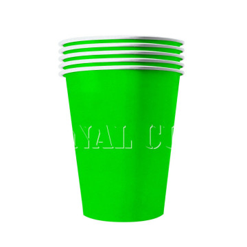 Lot de 20 gobelets cups verts 53 cl carton