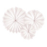 Lot de 3 rosettes beige 25, 34, 42,5 cm