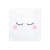 Lot de 20 serviettes en papier blanc Visage 33 x 33 cm