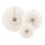 Lot de 3 rosettes beige 25, 34, 42,5 cm