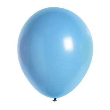 Lot de 10 ballons de baudruche en latex opaque bleu pâle