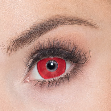 Lentilles diable rouge Halloween 3 mois