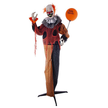 Automate clown sonore et remuant Halloween
