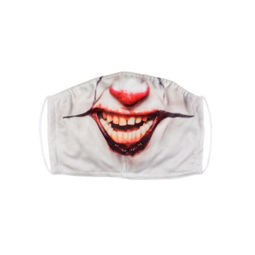 Masque de protection tissu clown Halloween