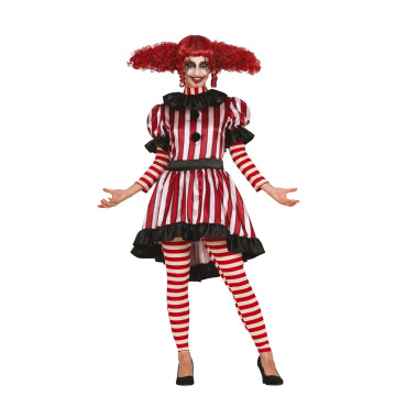 Déguisement clown diabolique femme Halloween