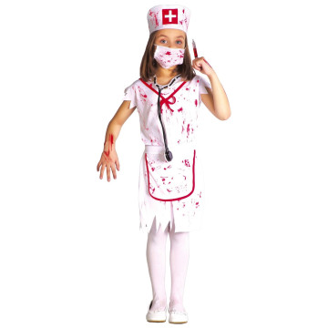 Déguisement infirmière Zombie fille blanc Halloween