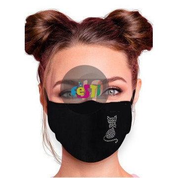 Masque de protection tissu nez de chat
