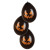 Lot de 6 Ballons latex Citrouille effrayante Halloween