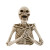 Buste squelette résine Halloween 16 x 10 x 15,5 cm