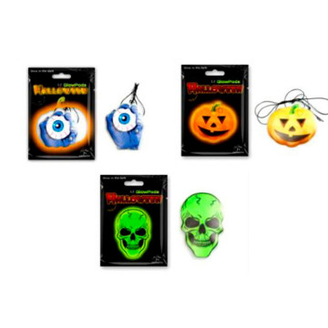 Lot de 3 auto-collants phosphorescents assortis Halloween 9,4 x 6,5 cm