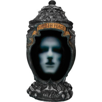 Urne funéraire hantée avec piles Halloween 16 x 33 cm