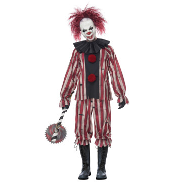 Déguisement Scary clown homme avec masque Halloween – XL