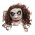 Masque Bouffon avec cheveux Halloween