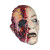 Masque Zombie crâne ouvert Halloween