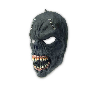 Masque zombie noir Halloween