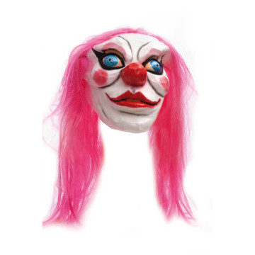 Masque clown avec cheveux Halloween