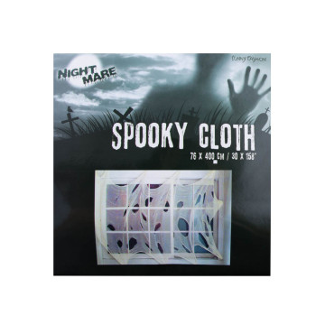 Tissu/Vêtement de fantôme Halloween 76 x 400 cm