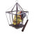 Suspension déco Halloween avec tête dans une cage 45 cm Suspension déco Halloween avec tête dans une cage 45 cm