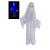 Fantôme avec lumière, son et mouvement Halloween 95 cm Fantôme avec lumière, son et mouvement Halloween 95 cm