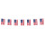 Guirlande USA 12 drapeaux 23 x 15 cm 4 m