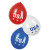 Lot de 3 ballons USA bleu blanc rouge D 25 cm