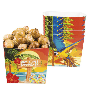 Lot de 4 Boîtes à Pop corn Beach