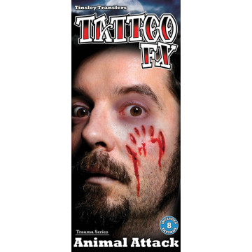 Tatouage attaque animale Halloween