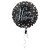 Ballon Sparkling Celebration noir Happy Birthday