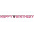 Guirlande Lettres Sparkling Celebration rose Happy Birthday