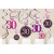 Lot de 12 Guirlandes spirale Sparkling Celebration roses Happy Birthday ''30''
