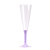 Lot de 10 flûtes à champagne en plastique réutilisable lilas