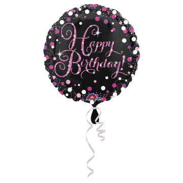 Ballon Sparkling celebration rose Happy Birthday