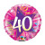 Ballon Sparkling celebration rose 40 ans 41 cm
