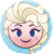 Ballon Reine des Neiges Elsa Emoji