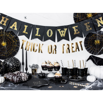 Bannière Halloween noire 20 x 175 cm