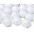 Lot de 25 boules Noël blanches pailletées