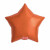 Ballon étoile satin luxe ambre 43 cm